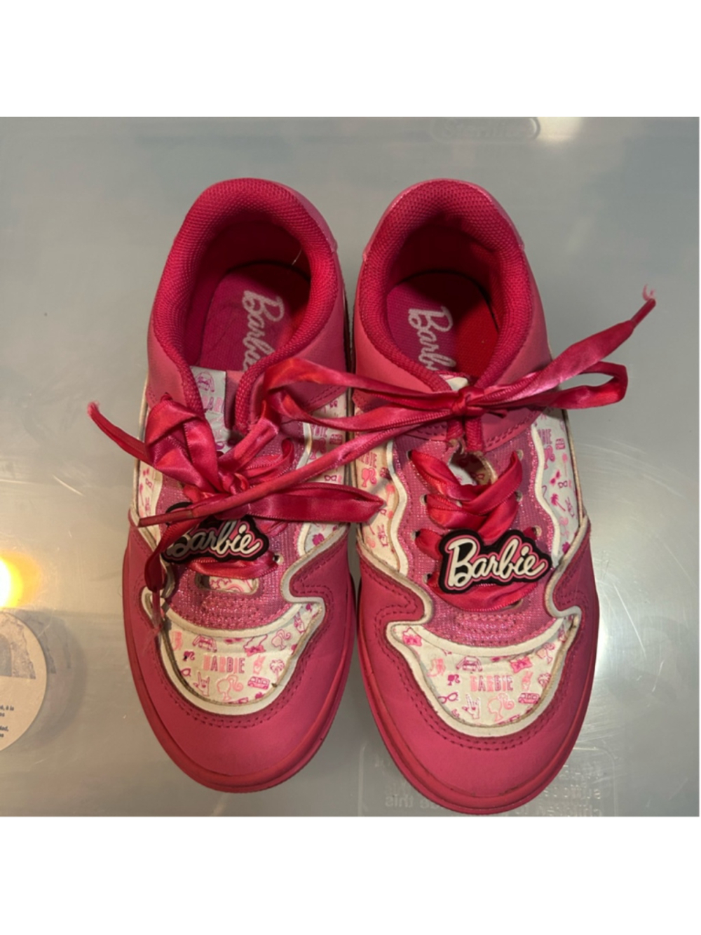 Mattel Barbie Pink and White Kids Sneakers